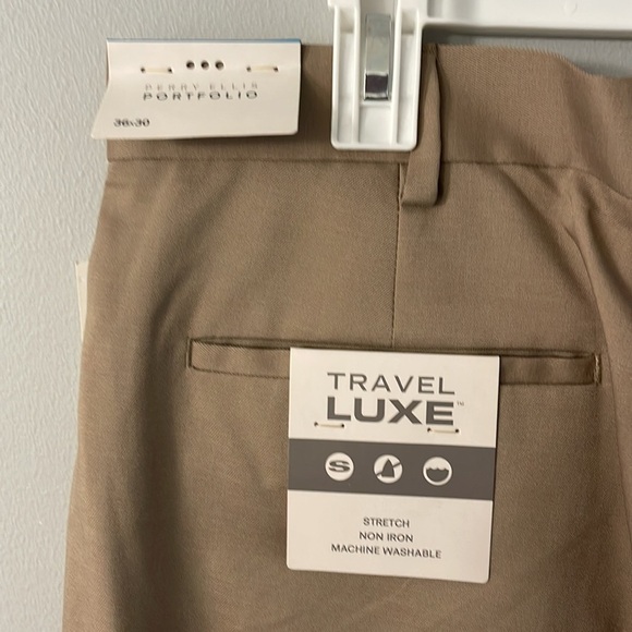 MEN’S Perry Ellis portfolio travel luxe 36 x 30 bundle of two pair NWT - Picture 4 of 8